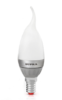Лампочка SUPRA SL-LED-PR-CNW-4W/3000/E14