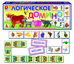 Настольная игра Радуга Логическое домино Животные С-534