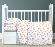 Постельное белье Крошка Я Зверята Комплект детский Бязь 2411431