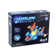 Конструктор Crystaland SHG001 Самолет 4 в 1 48 дет