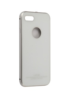 Аксессуар Чехол Luphie для APPLE iPhone 7 Circle Arc Toughened Glass Back White-Silver PX/LUPH-IPH7-CATGB-ws