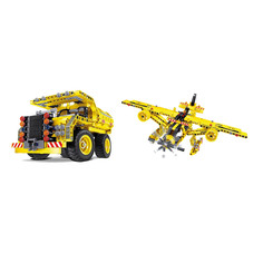 Конструктор Shantou Gepai / Наша игрушка Самосвал-самолет 361 дет. 6802