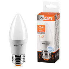 Лампочка Wolta LED E27/C35/8W/4000K 25SC8E27