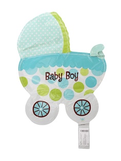 Шар фольгированный СИМА-ЛЕНД Коляска для мальчика 1160918