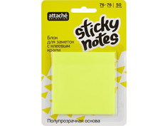 Стикеры Attache Selection 76x76mm 50 листов Yellow 472630