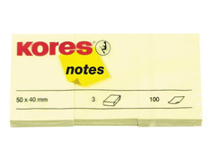 Стикеры Kores 50x40mm 300 листов Yellow 63470