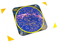 Пазл Геомагнит Карта созвездий северного полушария на доске 32х51cm 1040