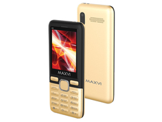 Сотовый телефон Maxvi M6 Gold-Black