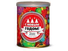 Пазл Canned Puzzle Елка с новогодними шарами 416628