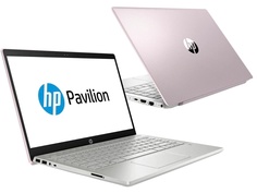 Ноутбук HP Pavilion 14-ce0029ur Pink 4GU99EA (Intel Core i7-8550U 1.8 GHz/16384Mb/1000Gb+256Gb SSD/nVidia GeForce MX150 4096Mb/Wi-Fi/Bluetooth/Cam/14.0/1920x1080/Windows 10 Home 64-bit)