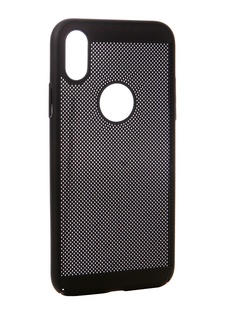 Аксессуар Чехол Brosco для APPLE iPhone X Perforated Black IPX-HOLE-BLACK
