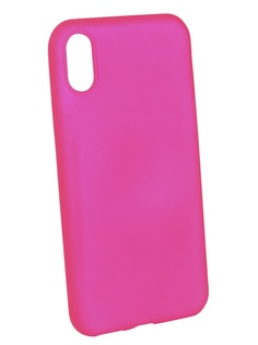 Аксессуар Чехол Brosco для APPLE iPhone X Pink Matte IPX-COLOURFUL-PINK