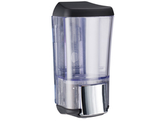 Дозатор Nofer Black Series 170ml для жидкого мыла Transparent 03010