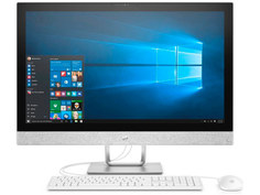 Моноблок HP Pavilion 27-r106ur White 4HD10EA (Intel Core i3-8100T 3.1 GHz/8192Mb/1Tb/No ODD/HD Graphics 630/Wi-Fi/Bluetooth/Cam/27.0/1920х1080/Windows 10)