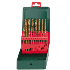 Набор сверл Metabo по металлу HSS-TiN 19шт 627156000