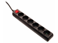 Удлинитель Schwabe 6 Sockets 1.4m Black 11512AS