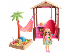 Кукла Barbie Челси с хижиной, 15 см, FWV24 Mattel