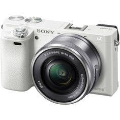 Фотоаппарат Sony Alpha A6000 Kit 16-50 mm F/3.5-5.6 E OSS PZ White