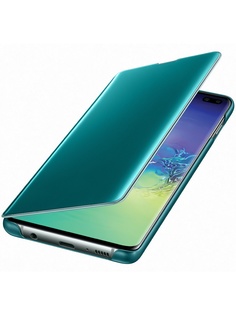 Аксессуар Чехол для Samsung Galaxy S10 Plus Clear View Cover Green EF-ZG975CGEGRU