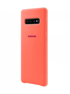 Аксессуар Чехол для Samsung Galaxy S10 Plus Silicone Cover Pink EF-PG975THEGRU