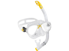 Набор маска + трубка Cressi Ondina VIP JR Top Transparent/Yellow DM1010131