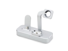 Док-станция COTEetCI Base19 Dock 3 in 1 для Apple Watch / iPhone / AirPods Silver CS7201-TS