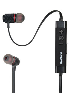 Наушники Digma BT-05 Black-Red E702BT