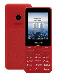 Сотовый телефон Philips Xenium E168 Red