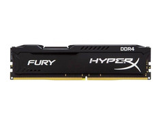 Модуль памяти Kingston HyperX Fury Black DDR4 DIMM 2400MHz PC4-19200 CL15 - 4Gb HX424C15FB/4
