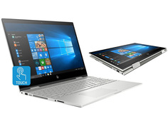 Ноутбук HP Envy x360 15-cn0008ur 4HC88EA Natural Silver (Intel Core i5-8250U 1.6 GHz/16384Mb/1000Gb + 256Gb SSD/nVidia GeForce MX150 4096Mb/Wi-Fi/Cam/15.6/1920x1080/Touchscreen/Windows 10 64-bit)