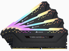 Модуль памяти Corsair Vengeance RGB Pro DDR4 DIMM 3000MHz PC4-24000 CL15 - 32Gb KIT (4x8Gb) Black CMW32GX4M4C3000C15