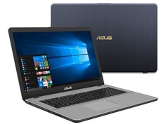 Ноутбук ASUS N705UN-GC159T 90NB0GV1-M02240 Grey (Intel Core i5-8250U 1.6 GHz/6144Mb/1000Gb/No ODD/nVidia GeForce MX150 2048Mb/Wi-Fi/Bluetooth/Cam/17.3/1920x1080/Windows 10 64-bit)
