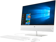 Моноблок HP Pavilion 24-xa0006ur Snowflake White 4UH22EA (Intel Core i5-8400T 1.7 GHz/8192Mb/1000Gb/DVD-RW/Intel HD Graphics/Wi-Fi/Bluetooth/Cam/23.8/1920x1080/Windows 10 Home 64-bit)