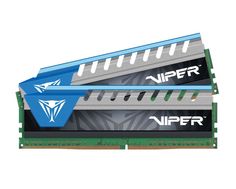 Модуль памяти Patriot Memory Viper Elite DDR4 DIMM 2666MHz PC4-21300 CL16 - 8Gb KIT (2x4Gb) PVE48G266C6KBL Blue