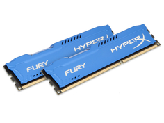 Модуль памяти HyperX Fury Blue Series PC3-15000 DIMM DDR3 1866MHz CL10 - 8Gb KIT (2x4Gb) HX318C10FK2/8 Kingston
