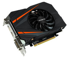 Видеокарта GigaByte GeForce GTX 1060 1556Mhz PCI-E 3.0 3072Mb 8008Mhz 192 bit 2xDVI HDMI HDCP GV-N1060IXOC-3GD