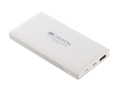 Внешний аккумулятор Canyon Power Bank 10000mAh White CNS-TPBP10W