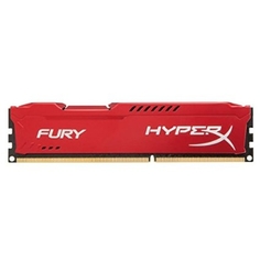 Модуль памяти Kingston HyperX Fury Red DDR3 DIMM 1866MHz PC3-15000 CL10 - 4Gb HX318C10FR/4