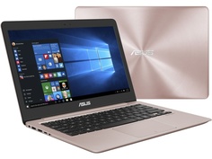 Ноутбук ASUS Zenbook UX410UF-GV012T Rose Gold 90NB0HZ4-M03860 (Intel Core i7-8550U 1.8 GHz/16384Mb/1000Gb+256Gb SSD/nVidia GeForce MX130 2048Mb/Wi-Fi/Bluetooth/Cam/14.0/1920x1080/Windows 10 Home 64-bit)