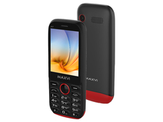Сотовый телефон Maxvi K17 Black-Red