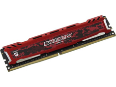 Модуль памяти Crucial Ballistix Sport LT Red DDR4 DIMM 2666MHz PC4-21300 CL16 - 8Gb BLS8G4D26BFSE