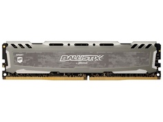 Модуль памяти Crucial Ballistix Sport LT Grey DDR4 DIMM 3200MHz PC4-25600 CL16 - 8Gb BLS8G4D32AESBK