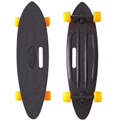 Скейт Y-Scoo Longboard Shark Black-Orange 409-B