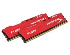 Модуль памяти Kingston HyperX Fury Red DDR4 DIMM 2666MHz PC4-21300 CL16 - 16Gb KIT (2x8Gb) HX426C16FR2K2/16