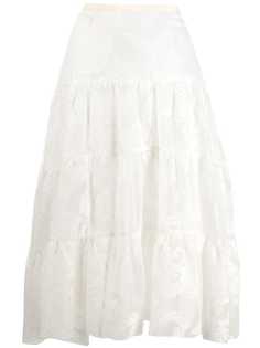See By Chloé ярусная юбка с цветочным принтом