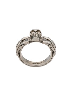 Alexander McQueen кольцо с декором в виде черепа