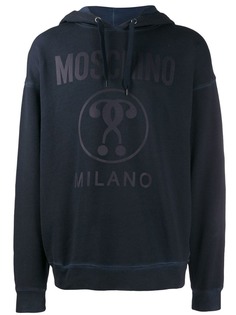Moschino худи с логотипом и кулиской
