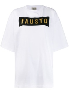 Fausto Puglisi футболка оверсайз с логотипом