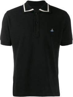 Vivienne Westwood рубашка-поло с вышитым логотипом