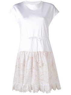 See By Chloé платье-футболка с кулиской